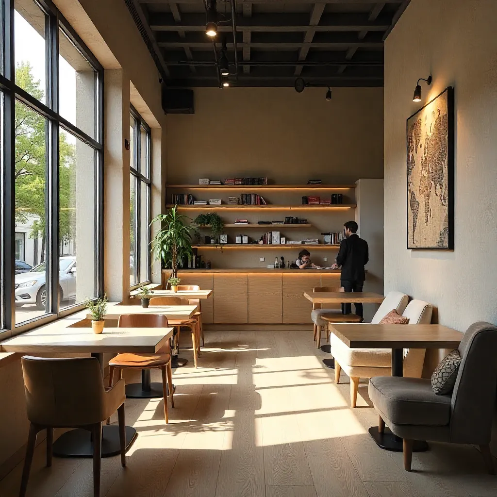 Board game café interior